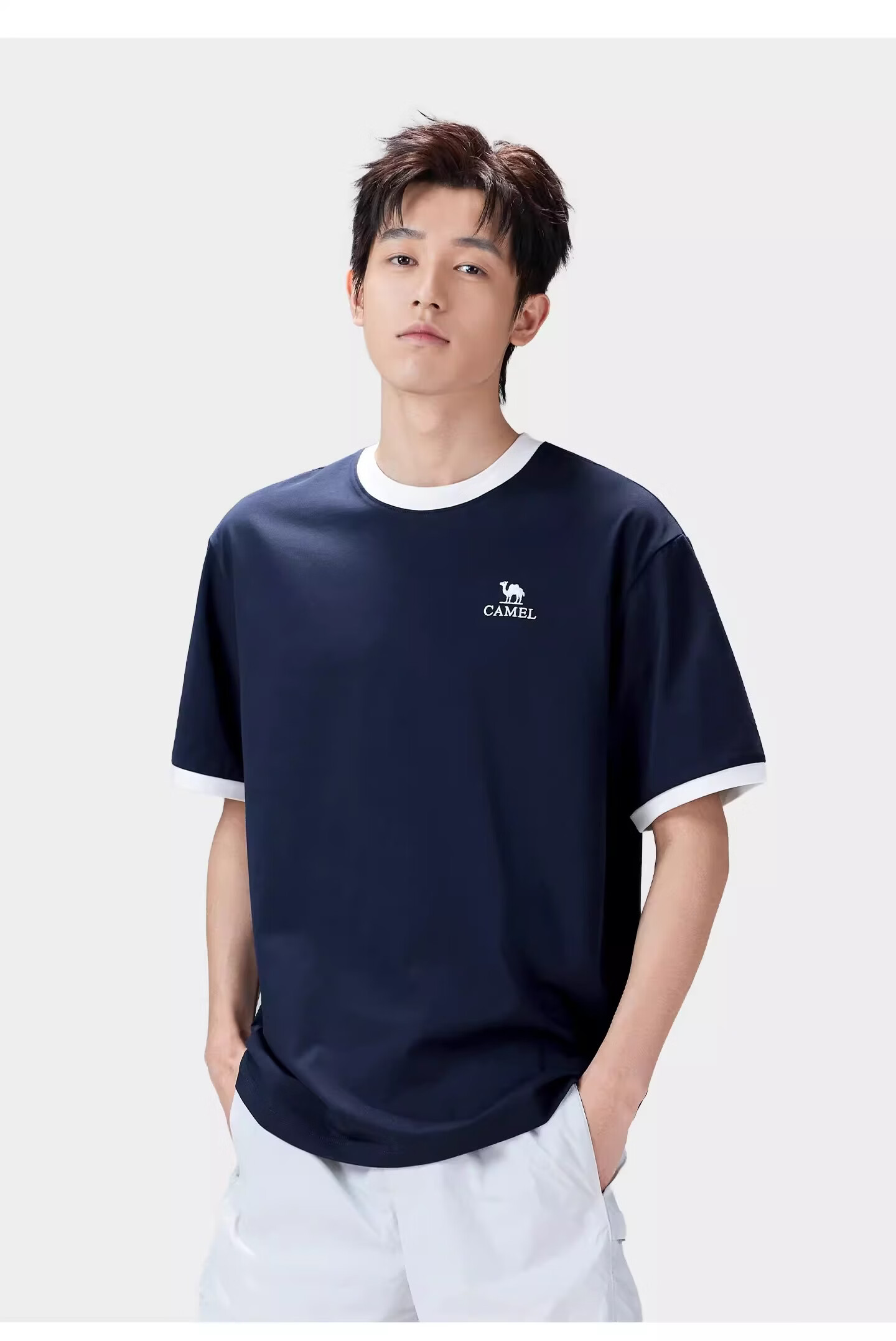 CAMEL Outdoor Quick-Dry Short Sleeve Unisex 2026 Spring Summer Breathable Sports Loose Fit Crew Neck Casual T-Shirt 9001 21