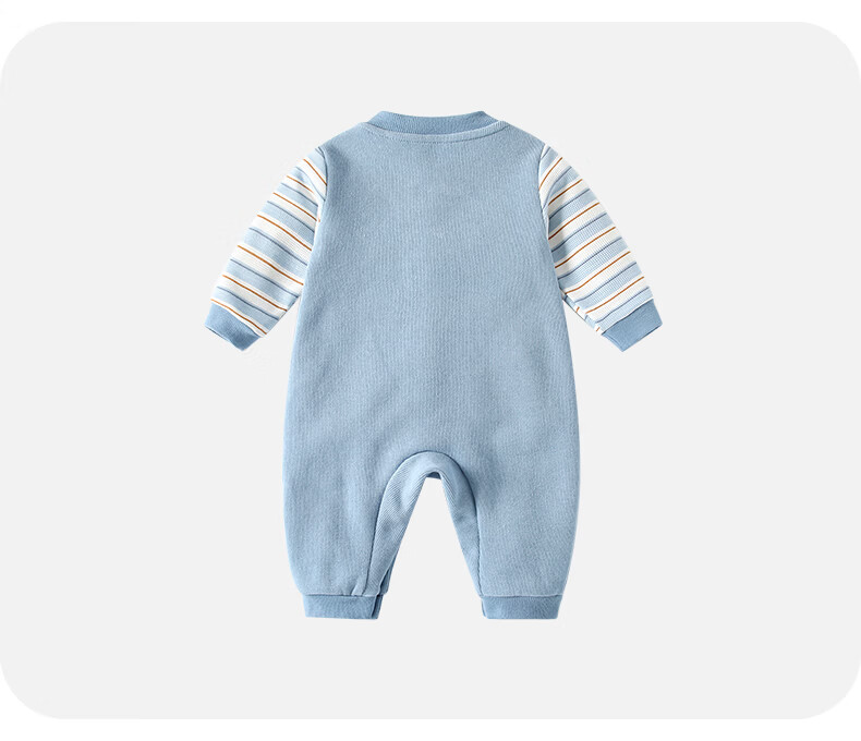 VOONLIE Baby Clothes Spring Newborn Boys Cartoon Cute Puppy Striped Romper Jumpsuit for Spring and Autumn 7
