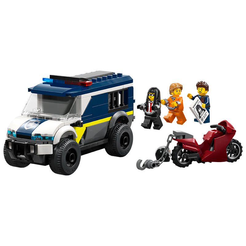 LEGO City 60479 Police Chase Prisoner Transport Vehicle Boys Kids Toy Birthday Gift New Year Decoration