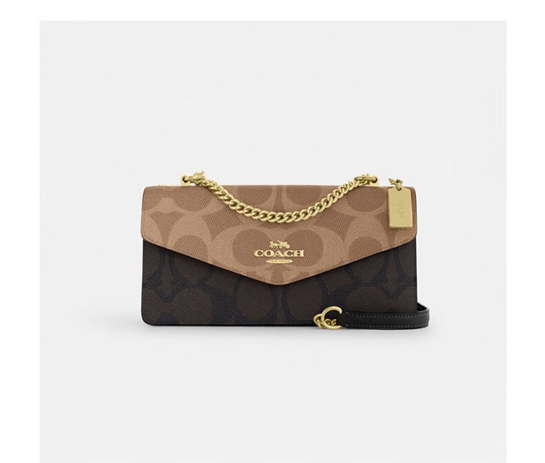 COACH KLARE Classic Logo Women's Shoulder Crossbody Envelope Bag 14
