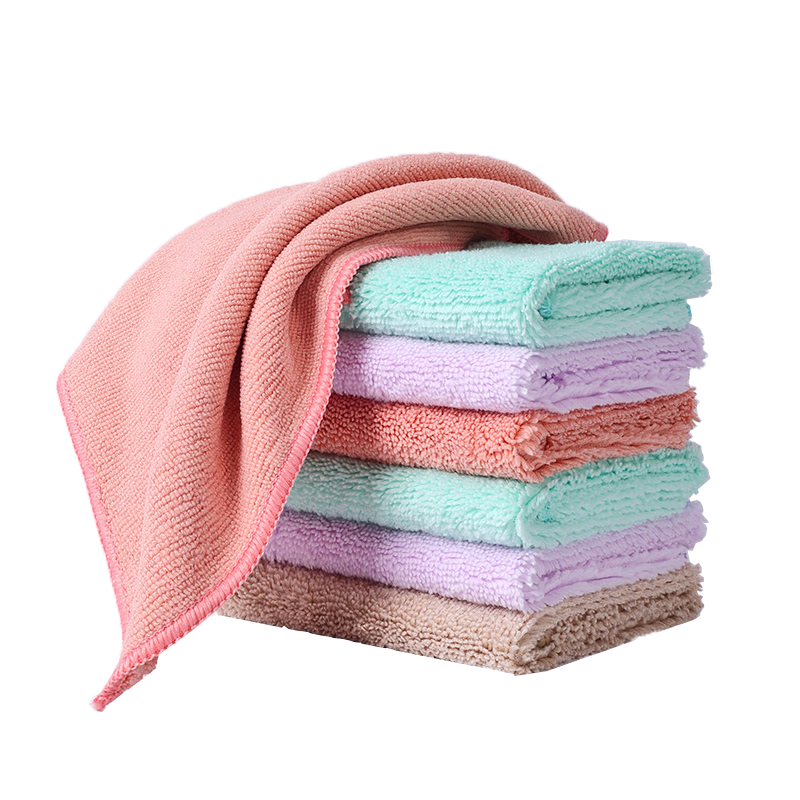 Grace Dust Removal Cloth 25x25cm 5pcs Double-Sided High-Low Pile Household Cleaning Special