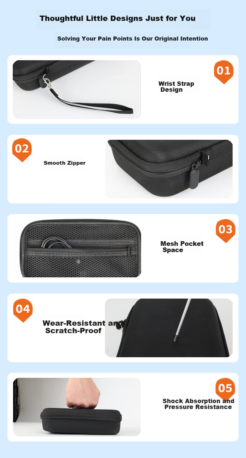 VRIG AC-62 DJI Pocket 3 Storage Case All-in-One Hard Shell Camera Bag Pocket Gimbal Camera Protective Case Portable Handheld Accessory Travel Bag 7