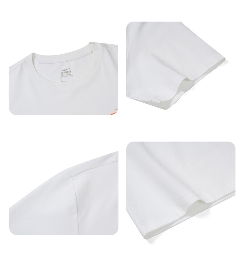Erke Men's Summer New Sports T-Shirt Casual Outdoor Quick-Dry Antibacterial Ice-Feel Crew Neck 25