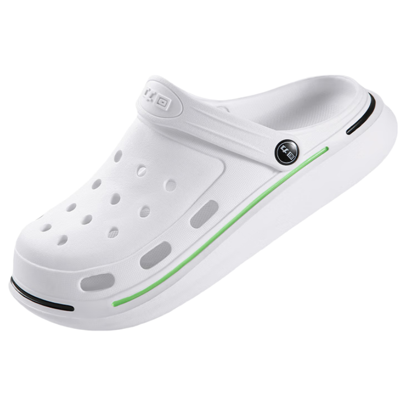 Warrior Official Men's Summer 2026 Closed-Toe Slippers Outdoor Soft Sole Sandals White Model A Size 43