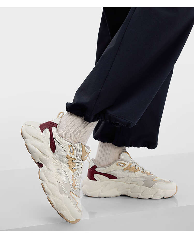 FILA Official Yang Mi Same Style Fern 2S Women's Dad Sneakers 2026 Spring Casual Platform Sports Shoes 24