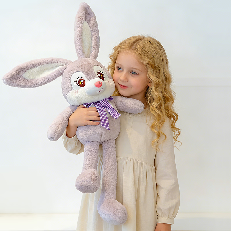 Xiao Ye Seven Days Ear-Pulling Rabbit Plush Toy Doll Sleeping Companion Pillow Cloth Doll Children's Girl Birthday Gift 5