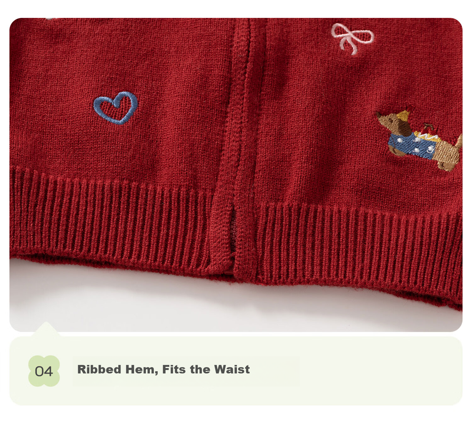 Banxidi Children's Sweater Spring and Autumn Girls' Cardigan Baby Knitwear Boys' Red Year Clothing Inner Layer Spring Jacket 6