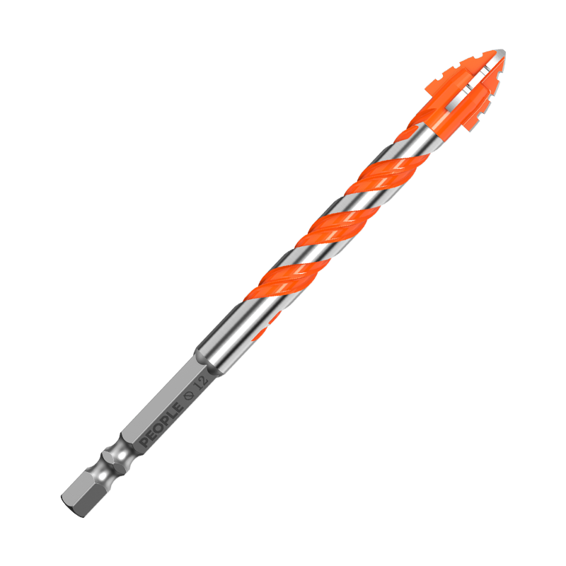 People Four-Blade Serrated Eccentric Drill Full Ceramic Tile Hole Saw Cement Concrete Super Hard Alloy Drill Bit 8mm