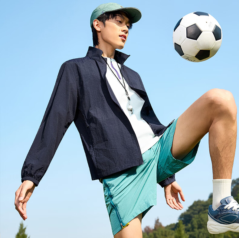 361° Men's Sunscreen Jacket Spring Summer UPF100+ Sports Outdoor Stand Collar Cooling Quick-Dry Coat 652624611-3 24