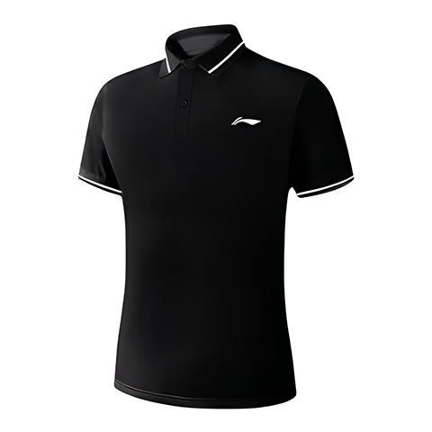 Li-Ning Men's Short Sleeve Polo Shirt Summer Ice Silk Quick-Dry Sports T-Shirt Running Fitness Top