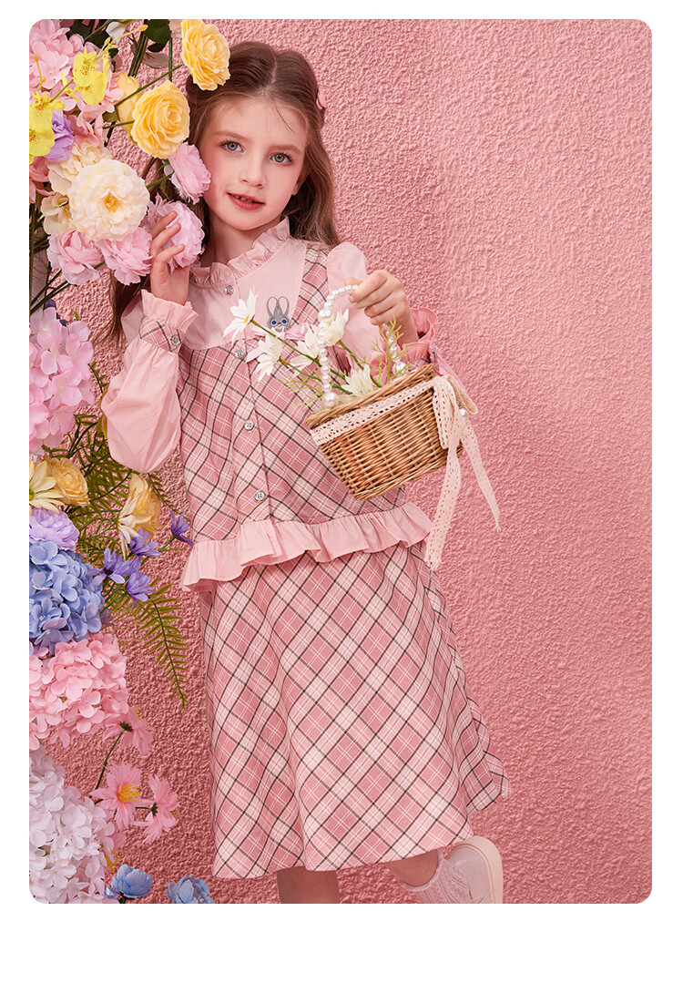 Disney Girls' Spring Autumn 2026 New Stylish Rabbit Police Officer Two-Piece Set with Cardigan Shirt and Skirt 19
