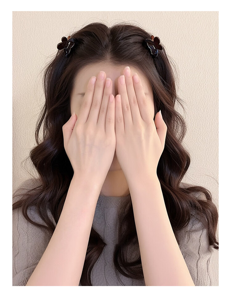CHIMERA Red Hair Clip Set of 2 Bangs Claw Clips Side Hairpins for Women Qixi Valentine's Day Gift 5