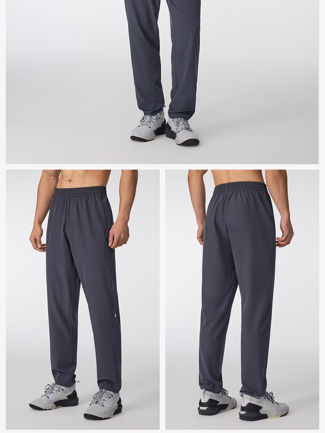 Keep New Men's Fitness Running Anti-Static Quick-Dry Breathable Straight-Leg Spring Summer Sports Pants 0711 Classic Black 14