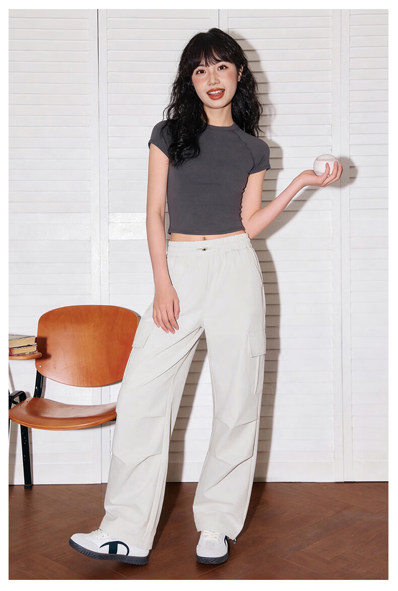 TonLion Women's Summer Workwear Pants New Cool-Touch Straight-Leg Jogger Convertible Elastic Slim Fit Sports Trousers 16