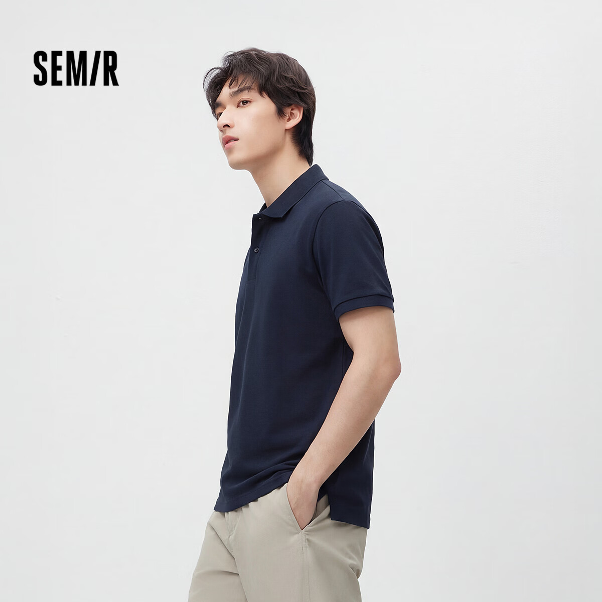 Semir Men's Polo Shirt Moisture-Wicking Quick-Dry Cooling T-Shirt Commuter Short Sleeve Summer 109326115101