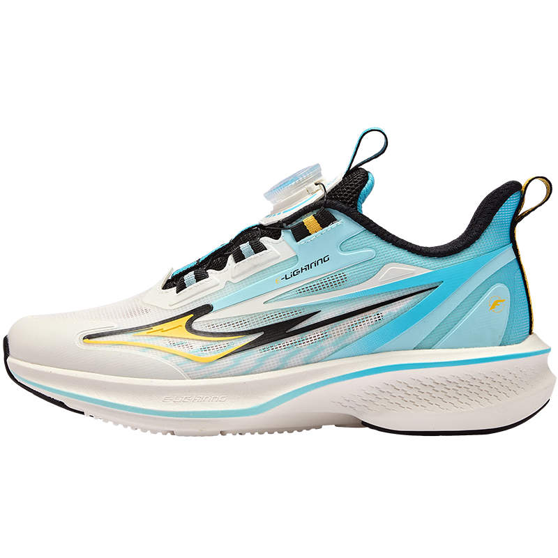ERKE Kids Professional Sports Shoes Boys and Girls Children's Cushioning Durable Running Shoes Microcrystalline White/Digital Blue Size 39