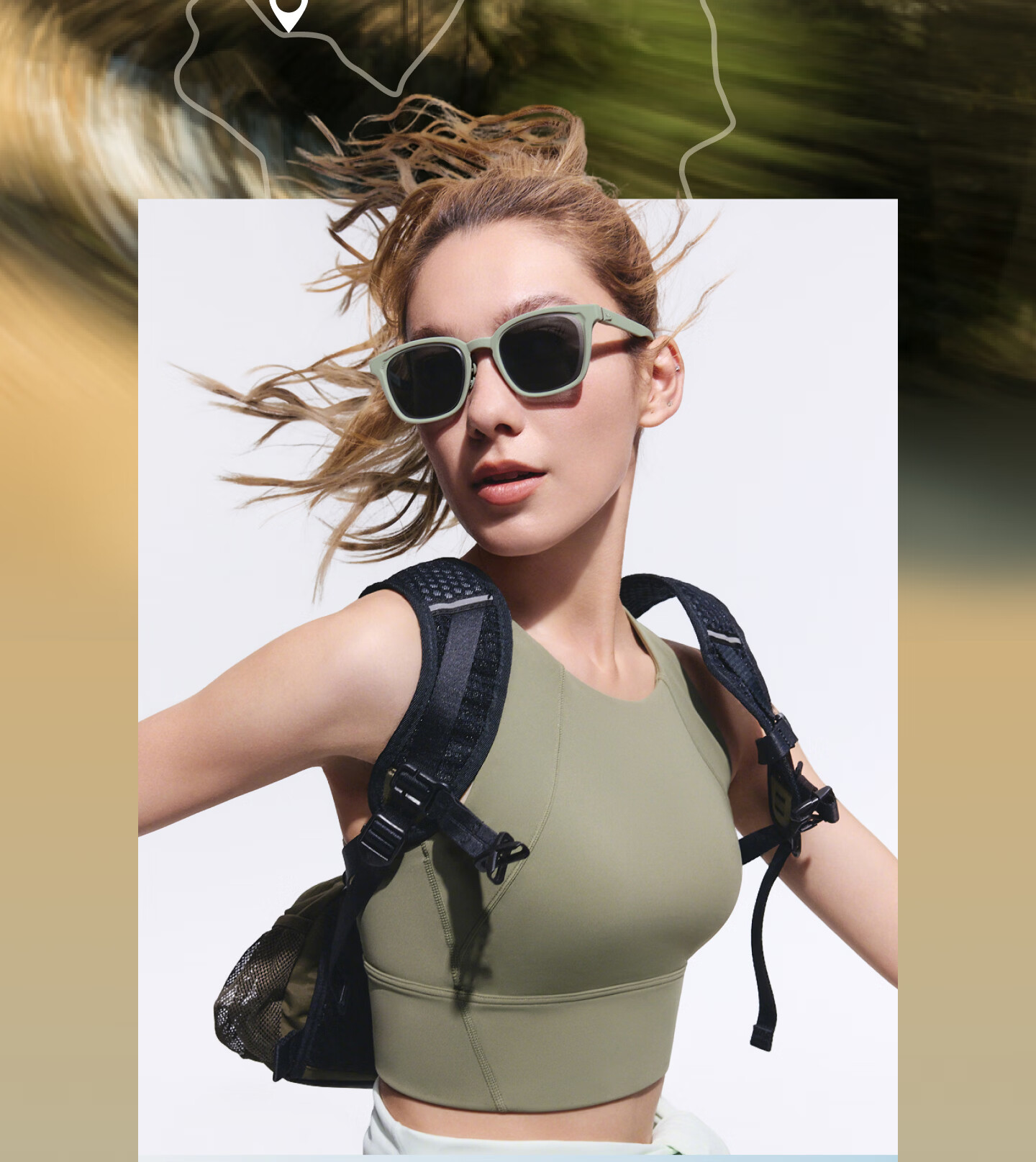 Banana Under Sunglasses Unisex Polarized Driving Outdoor Sun Protection Wellington Frame FD002 6