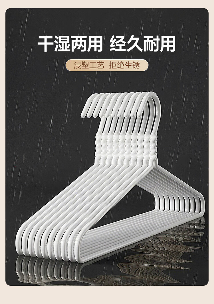 JEKO&JEKO Heavy-Duty Clothes Hangers, Non-Slip And Traceless, for Home Use, Wardrobe Hangers, Drying Rack 7