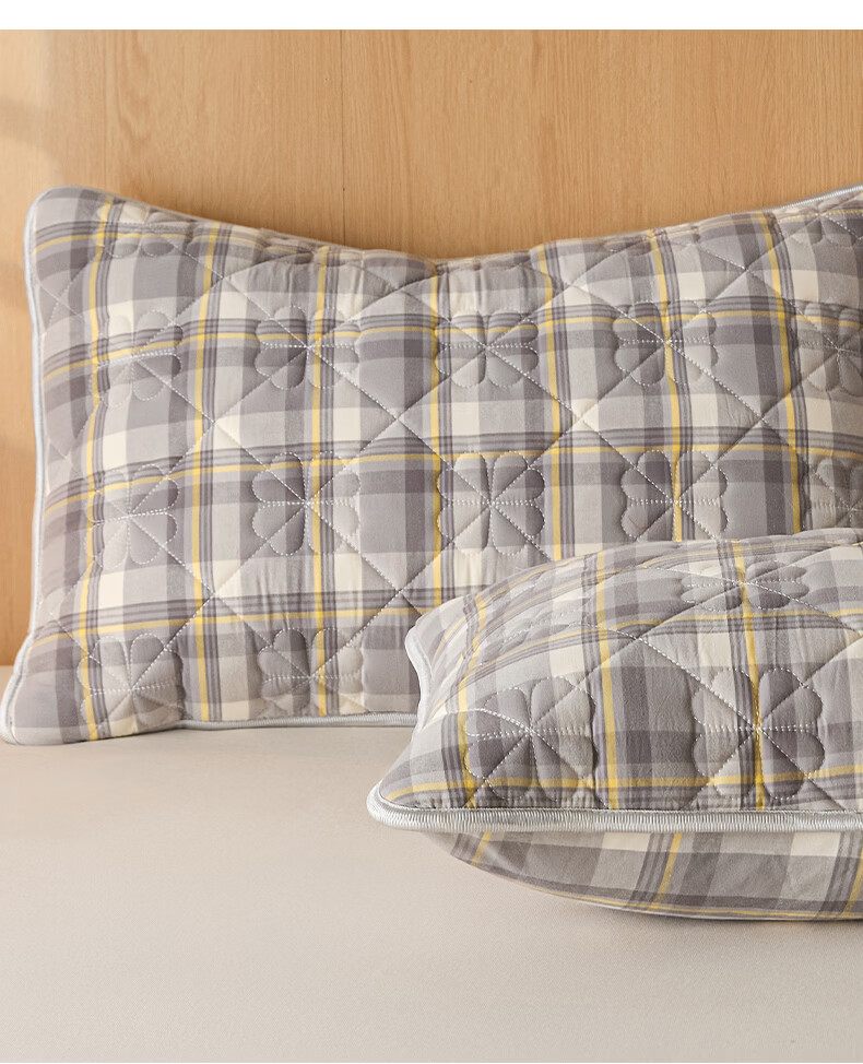 Miiow 100% Cotton Pillowcase Set of 2 Home Use Pure Cotton Pillow Covers with Inner Core 48cm x 74cm 10