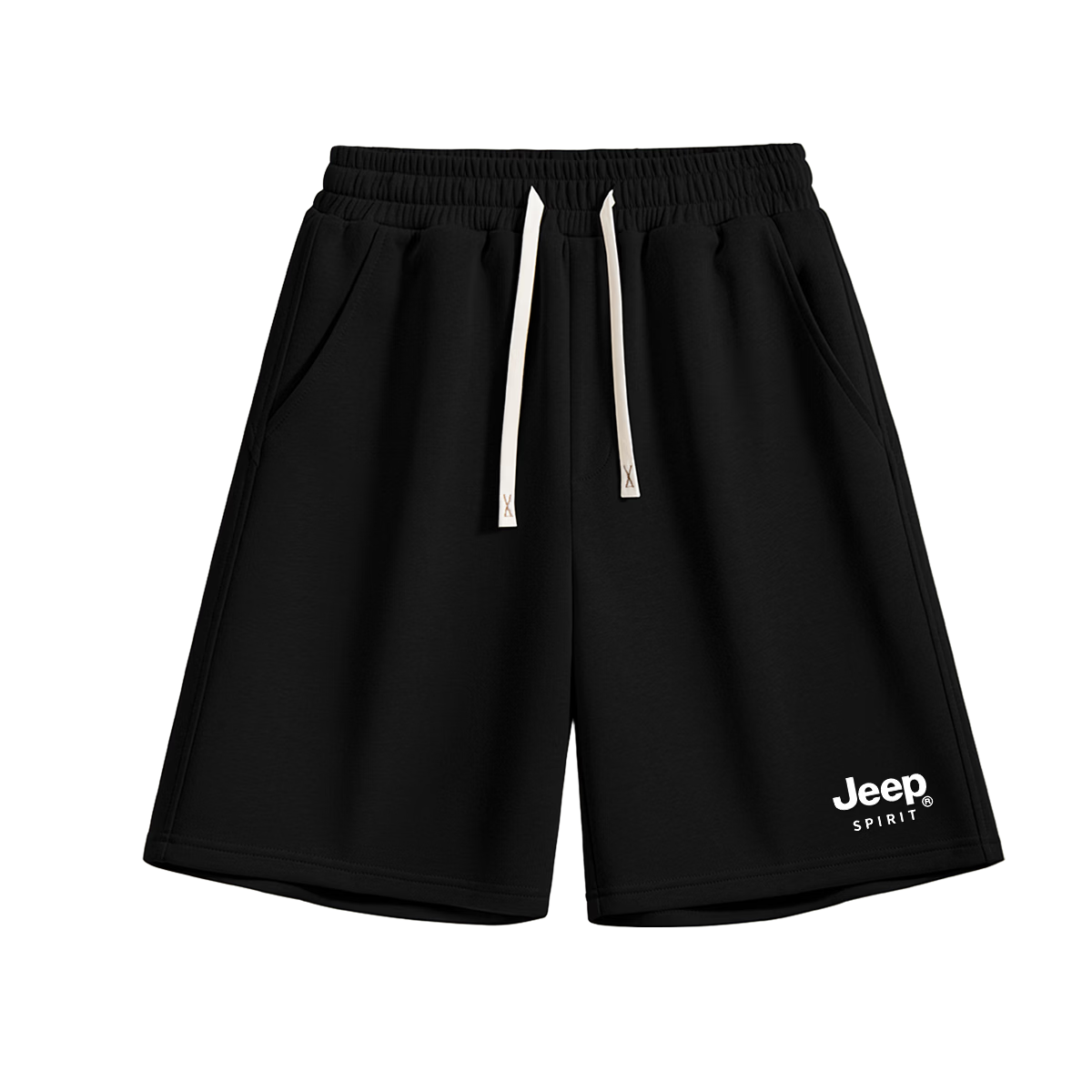 JEEP SPIRIT Men's Shorts, 2025 New Summer Casual Loose Pants, Dad's Large Size Sports Knee-Length Shorts for Me