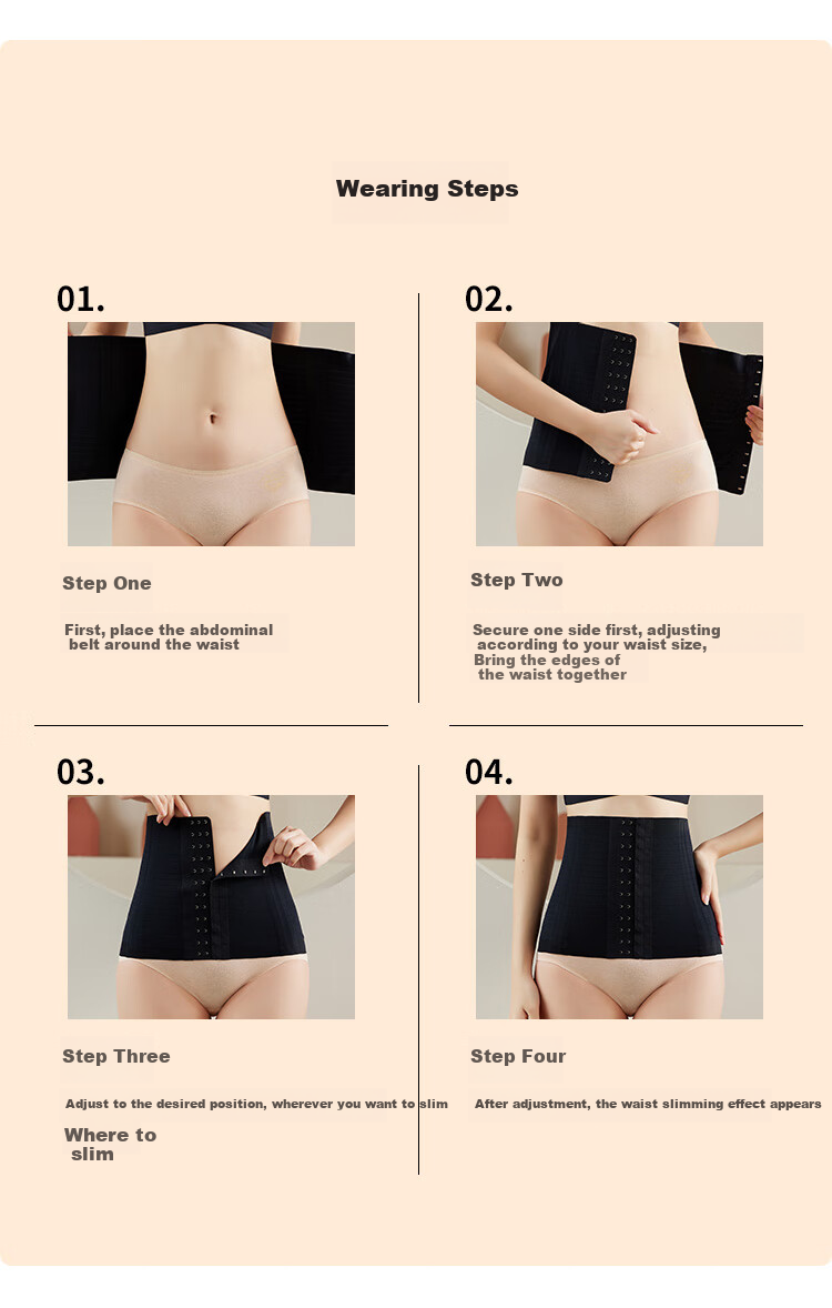 GRACEWELL Waist Shaping Belt Slimming Waist Trainer Tummy Control Postpartum Body Shaper 7