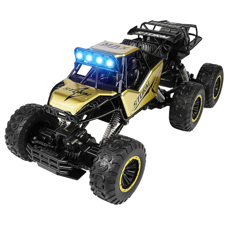 KAILESI Gold 50cm Dual-Speed Six-Wheel Drive High-Speed Off-Road Vehicle Climbing Remote Control Toy Car Children's Mid-Autumn Festival Gift