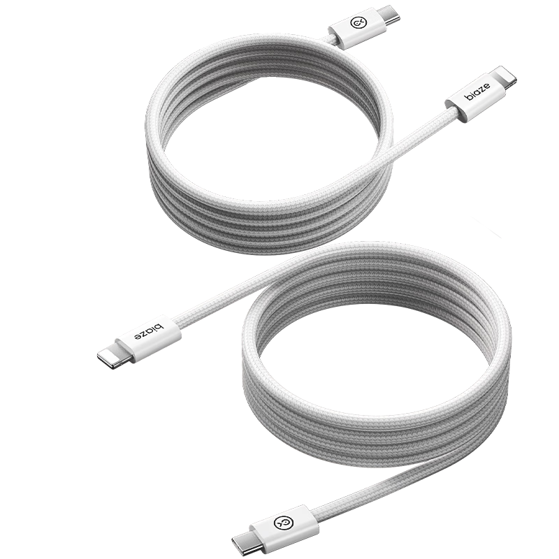 BIAZE 2-Pack Apple Charging Cable, Type-C to Lightning Data Cable, PD Fast Charging Cord for IPhone 14/13/12/11 Pro Max, IPad, Car Charger, 1.5 Meters