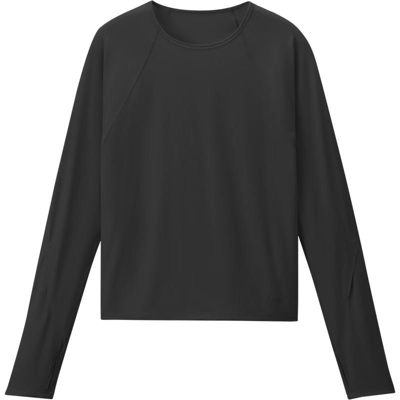 Beneunder Women's Sunscreen Long Sleeve T-Shirt Slim Lightweight Outdoor Breathable Quick-Dry Spring Summer 2026 New AS003 Ink Gray L