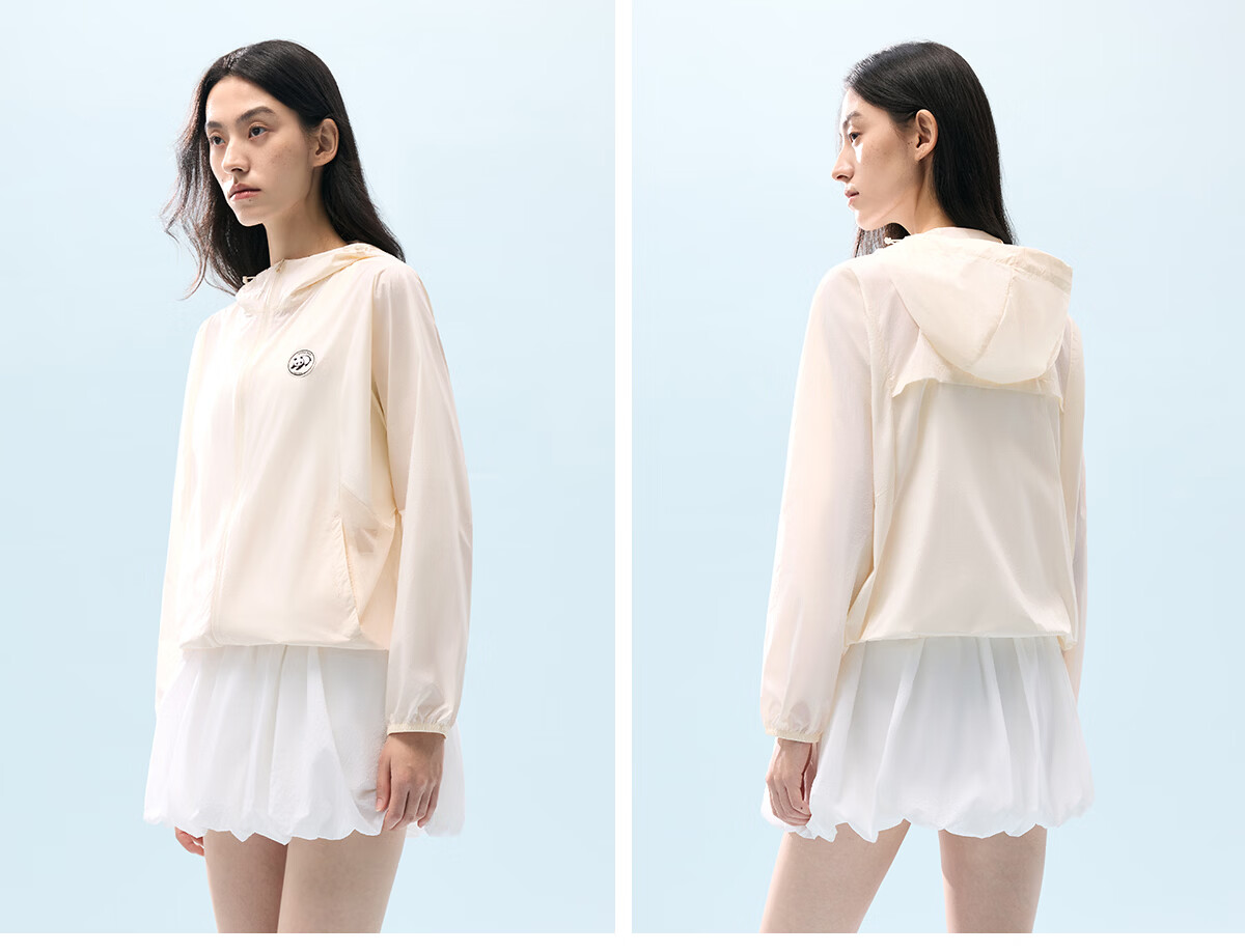 Panda Camel Original Yarn Heat-Blocking Sun Protection Cooling Breathable Summer Women's Sun Protection Jacket 8120 White, XXL 22