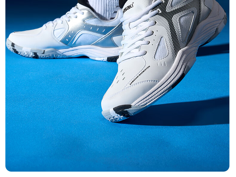 KAWASAKI Badminton Shoes Gale LITE Shock Absorption Wear-Resistant Non-Slip Running Training Sports Shoes D32035 White Gray Size 41 20