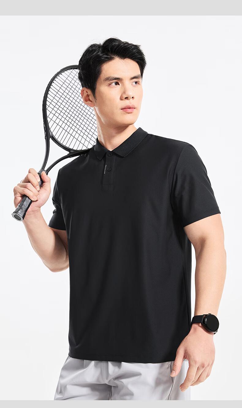 Hongxing Erke Sports Polo Shirt Summer New Sun Protection Short Sleeve T-Shirt Outdoor Quick-Dry Casual Men's Business Trendy Brand Top 12