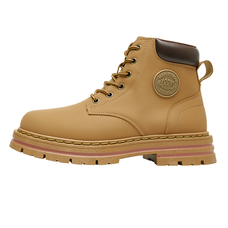 Warrior Women's Martin Boots Autumn Winter British Style Hiking Work Short Boots 1327 Camel 39