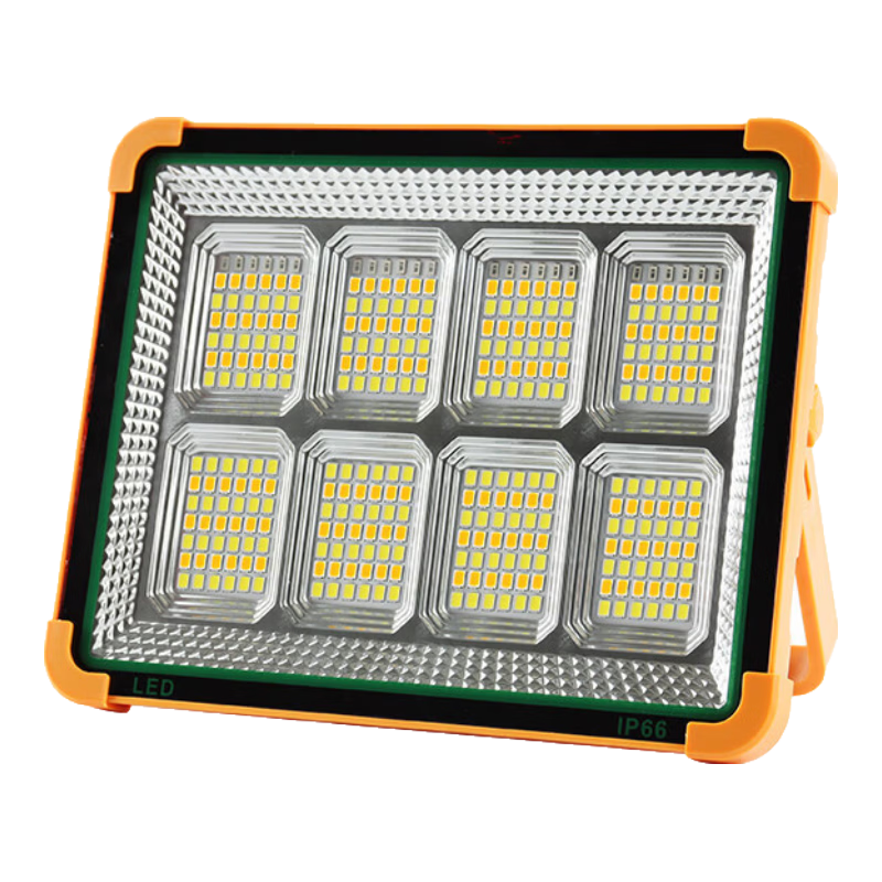 MAX LOAD Solar Outdoor Lighting LED Floodlight Portable Rechargeable Night Market Stall Emergency Light Eight-Square Grid
