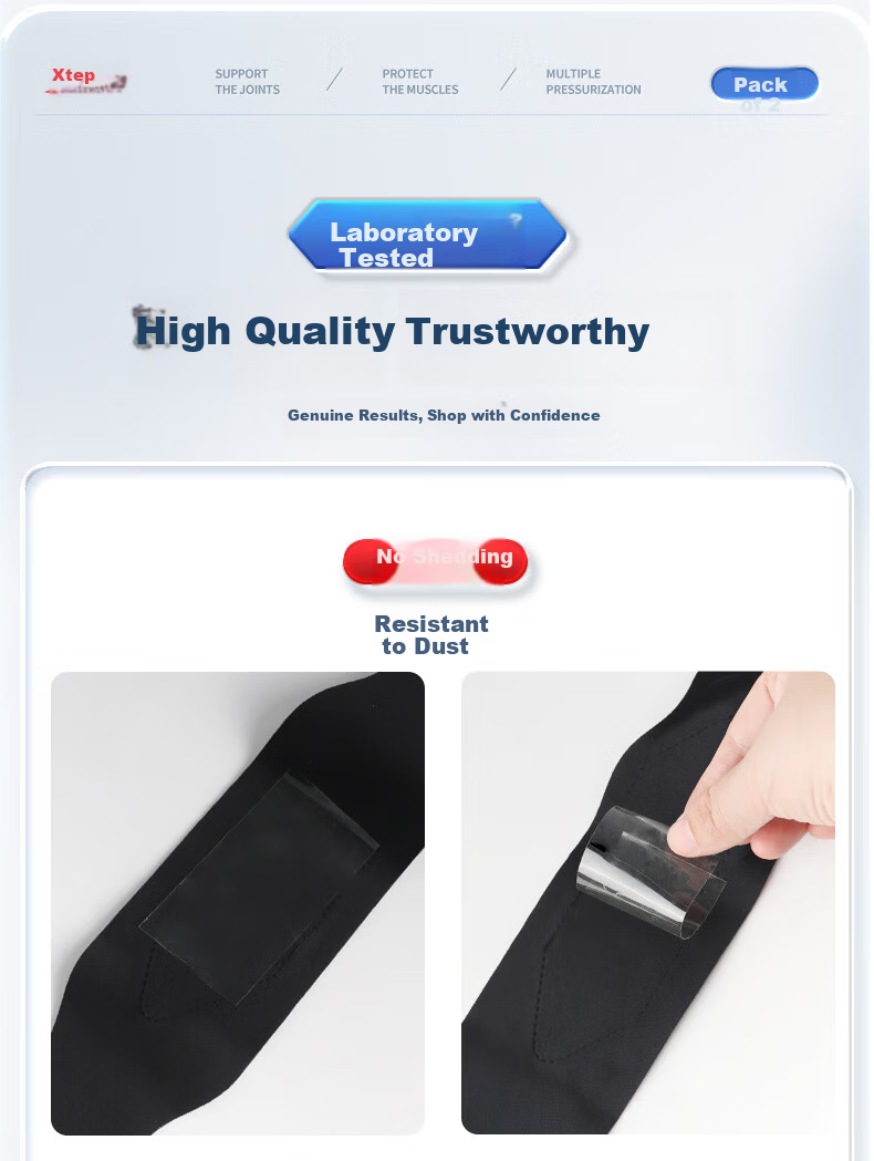XTEP Wrist Support Braces (2-Pack) Fitness Tendonitis TFCC Wrist Guard Bench Press Wrist Stabilizer 18
