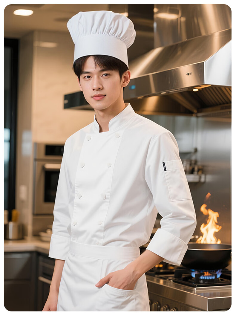 HANMANKE Disposable Chef Hat Unisex Hotel Kitchen White Cooking Cap Bakery Pastry Western Restaurant Chef Hat 3