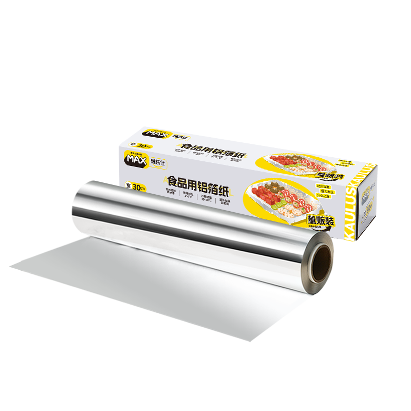 Kaulus Aluminum Foil for Air Fryer, 60m Long, 30cm Wide, 20ÎŒm Thick, Suitable for Barbecue And Outdoor Cooking