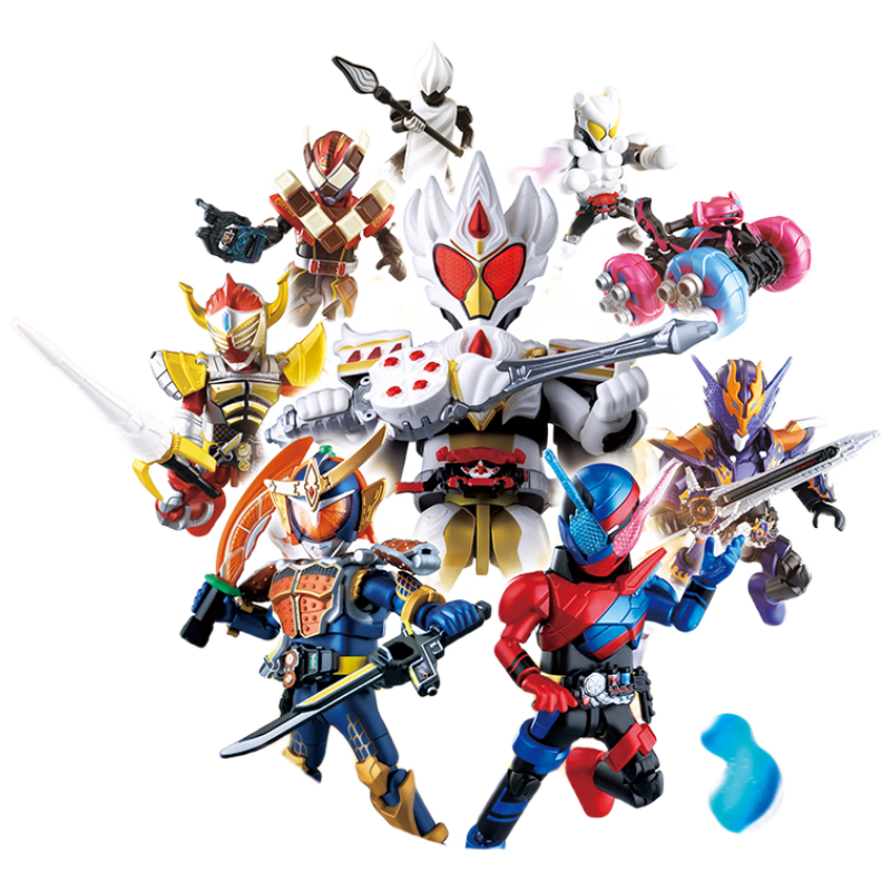 Bluecore Kamen Rider All Stars Series 5 Creative Block Mini Figures Set of 9 Official Collectible Model Toys