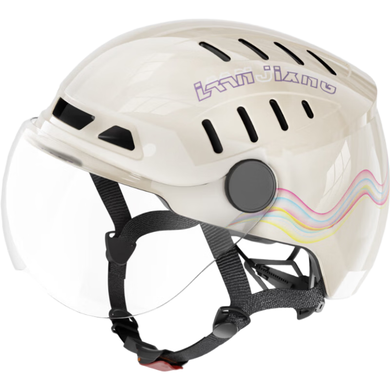 Blue Polaris Electric Bike Helmet Motorcycle Helmet Summer Riding Lightweight Half Helmet Large Air Vent Zero-Pressure Breathable Unisex Four-Season Commuter Helmet Khaki Purple
