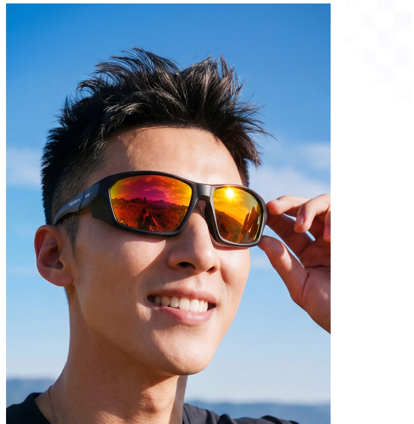 CAPONI Polarized Running Sunglasses Marathon Photochromic Anti-Glare Outdoor Sports UV Protection Cycling Mountaineering Sunglasses 12