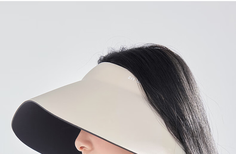 ZIY Women's Foldable Sun Hat UV Protection Summer Wide Brim Beach Cap Full Face Coverage Open Top 18