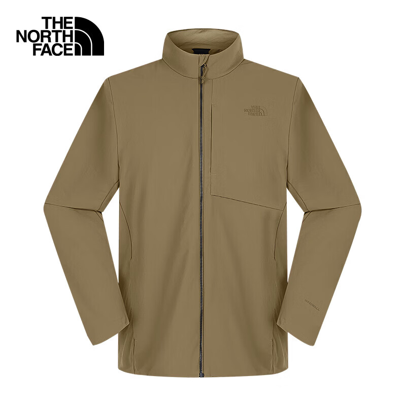 The North Face 2026 Spring Summer Men's Softshell Windproof Water-Repellent Stand Collar Jacket 8BYQ 2EL S