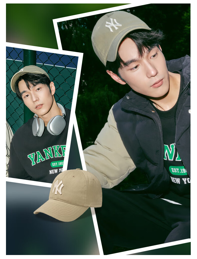 MLB Baseball Cap for Men And Women, Couples' Soft Top Cap, Casual Sports Hat for All Seasons, 3ACP6601N-07RDS 16