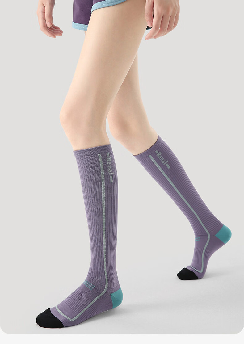 Dewick Sports Socks Long Socks Running Sweat-Absorbing Odor-Resistant Antibacterial Basketball Socks for Men and Women Casual White 3 Pairs L 16