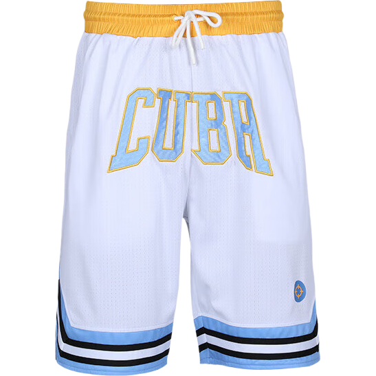 RIGORER Summer Breathable Loose Comfortable Versatile Sports Basketball Shorts Z121211688 Pure White M