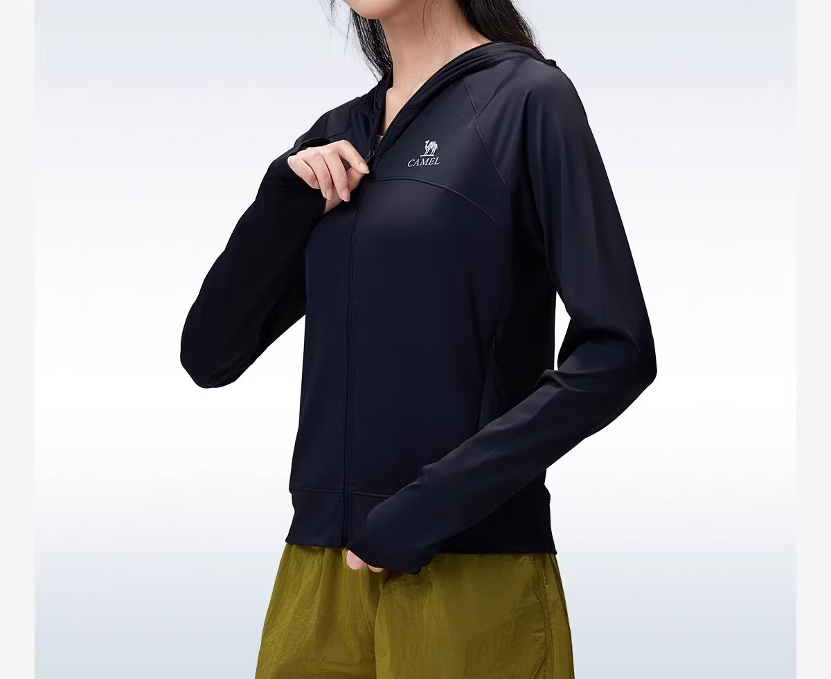 Camel Women's Outdoor Sun Protection Jacket 2026 Spring Summer New Unisex Cooling Breathable Silver Coated Brim Coat Sun Protection Clothing 7