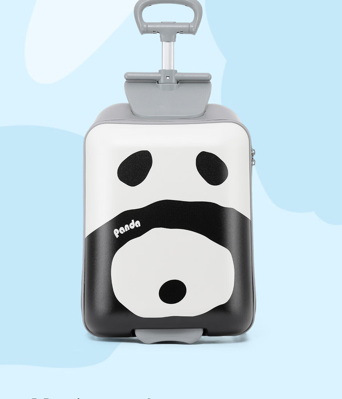 DELETE Kids Ride-On Luggage Suitcase with Detachable Handle for Travel and Boarding 4