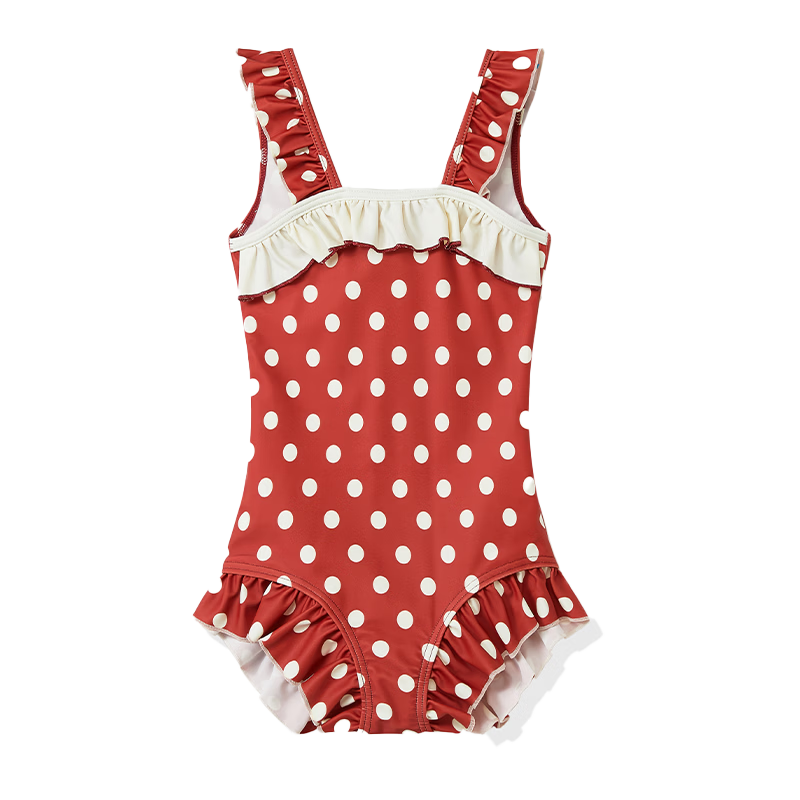 ASK JUNIOR Kids Sunscreen Swimsuit Summer Girls Teen Hong Kong Style One-Piece Swimwear Youth Beach Vacation 160