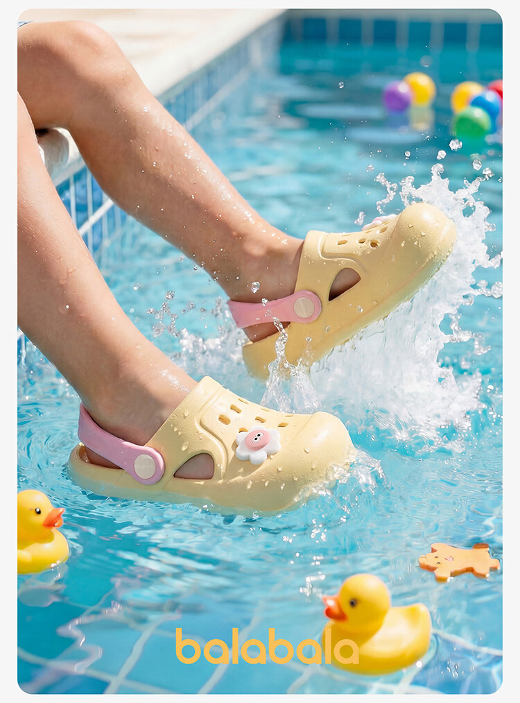 Balabala Boys' Summer Hollow-out Shoes Girls' Soft Sole Slippers Children's Indoor Slippers Toddler Beach Shoes Outdoor Wear 22