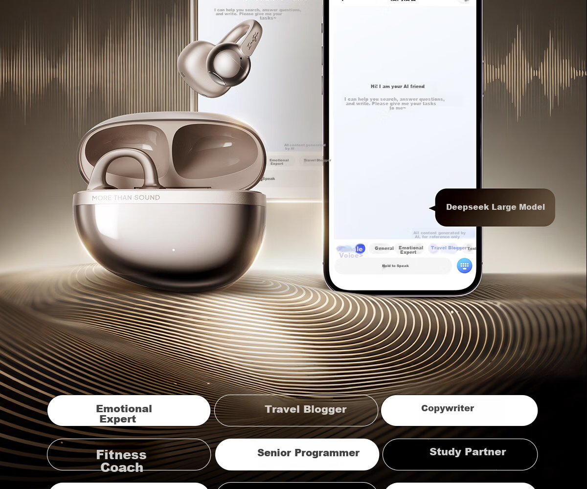 EDIFIER Auro Clip Clip-on Bluetooth Earphones Open Style Luxury Electroplating Bluetooth 6.1 Ice Silver Translator Earphones Translator Device 14