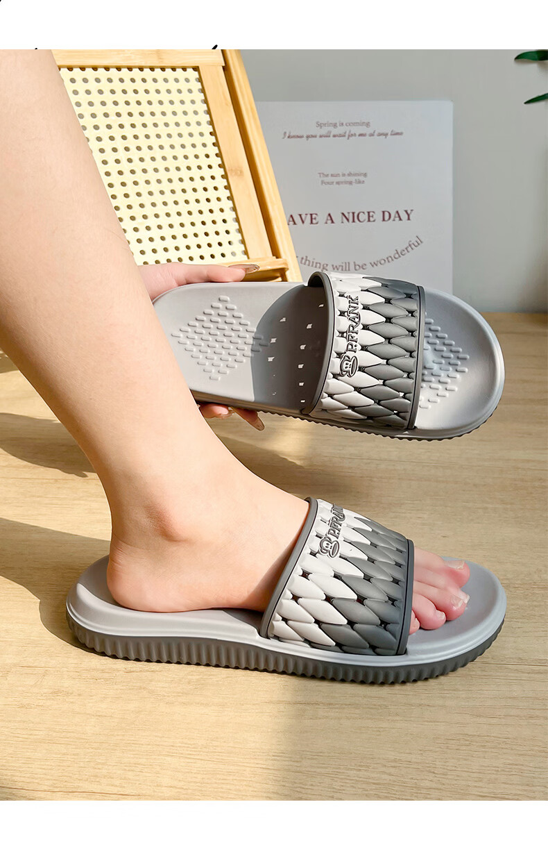 Paul Frank New Men's and Women's Couple Indoor Home Bathroom Quick-Dry Slippers 6603 Green Size 38-39 6